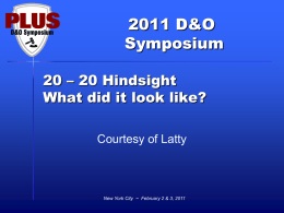 Hindsight is 20/20 PowerPoint Presentation