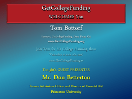 The College Planning Forum
