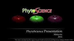 File - PHYTO SCIENCE FOR YOU