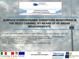 Calypso: surface hydrodynamic conditions monitoring