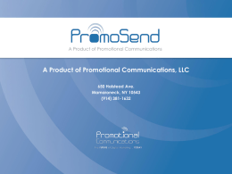 Local Promosend - Promotional Communications