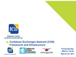 Caribbean Exchanges Network (CXN)