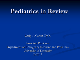 Pediatrics in Review