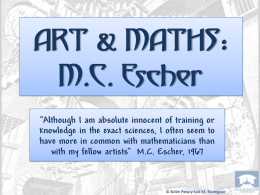 ART & MATHS: MC Escher