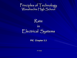 Rate in Electrical Systems