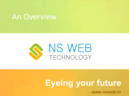 Eyeing your future www.nsweb.in