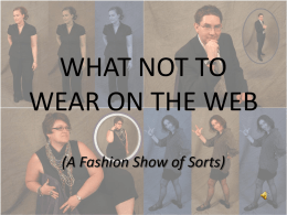 Web best practices to a fashion show