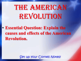 The American Revolution 2014x