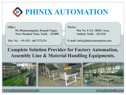 Presentation - Phinix Automation.