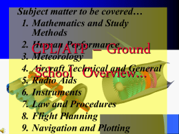 CPL Overviewx - Pilot Ground Schooling