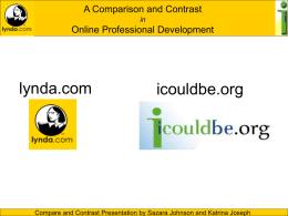 Class Presentation: Comparison and Constrast Assignment