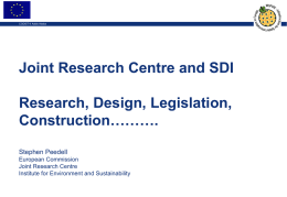 Joint Research Centre and SDI_PEEDELL