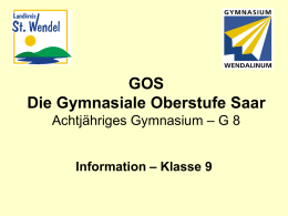 GOS_Info_Klasse9 - Gymnasium Wendalinum