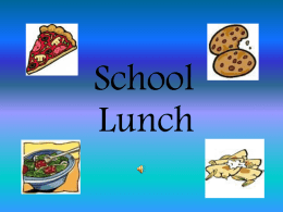 school lunch survey
