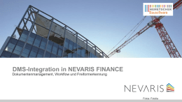 Powerpoint-Präsentation NEVARIS FINANCE und DMS