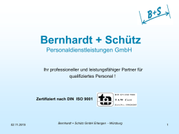 Powerpoint-Präsentation - B + S Bernhardt + Schütz