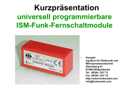 universell programmierbare ISM-Funk