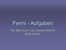 Fermi - Aufgaben - Studienseminar GHRF Darmstadt