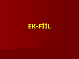 4 – Ek-Fiil