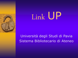 Link UP - Servizi Bibliotecari di Ateneo