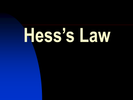 Hess`s Law