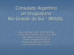 Funciones Consulares - Consulado de la República Argentina en