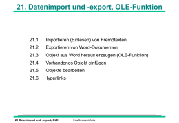 21-Datenimport- und Eport, Ole-Funktion