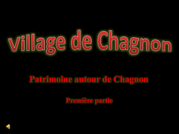 Histoire du village de Chagnon