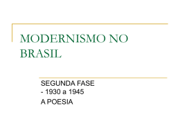 MODERNISMO NO BRASIL - Colégio Passionista São Paulo da Cruz