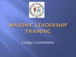 Module 06 - Lodge Committees