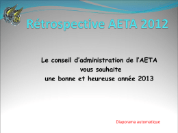Retrospective AETA 2012