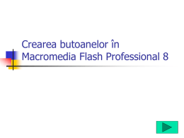 Crearea butoanelor în Macromedia Flash Professional 8