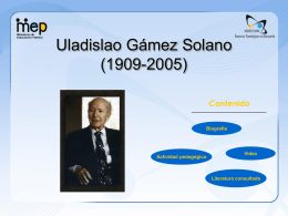 Uladislao Gamez Solano - Ministerio de Educación Pública