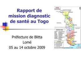 La coopération des Yvelines dans le domaine de la santé au Togo