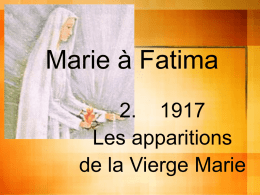 Les apparitions de la Vierge Marie en 1917