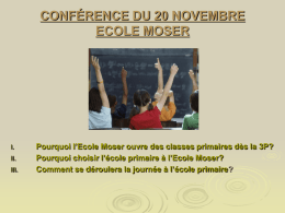 Conférence de Mme Pia Effront, le 20 novembre 2008