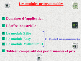 Modules programmables