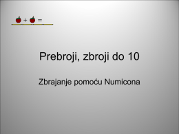 Prebroji, zbroji do 10