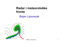 Radar i meteorološke fronte