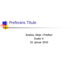 Preferans Titule