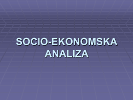 Socio-ekonomska analiza
