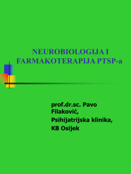 prof. Pavo Filaković: PTSP