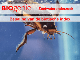 Bepaling biotische index