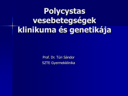 Polycystas vesebetegségek klinikuma és genetikája