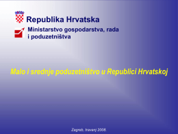Malo i srednje poduzetništvo u Republici Hrvatskoj