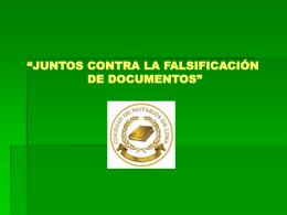 falsificación - Colegio de Notarios de Lima