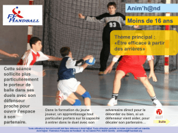 Anim`h@nd Aux attaquants - Fédération française de handball