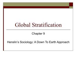 Chapter 9 Global Stratification