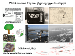 Webkamerás folyami jégmegfigyelés alapjai