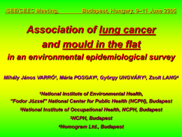 Association of lung cancer and mould in the flat in an environmental